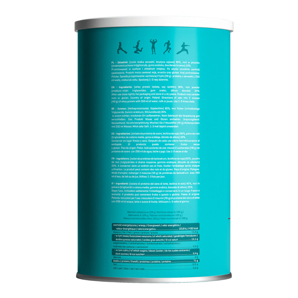Keto Whey Protein z olejem kokosowym MCT